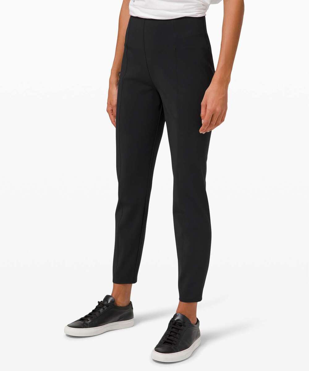Lululemon Here to There High-Rise Crop Black Size 4 Trouser Work Career Travel